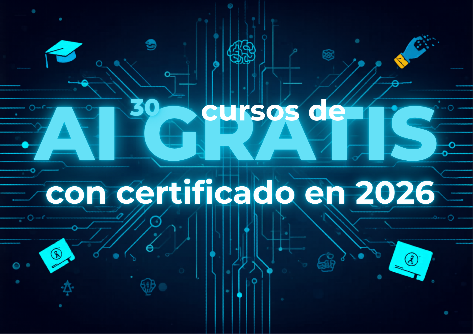 Cursos IA gratis 2026: los mejores en español (con certificado)