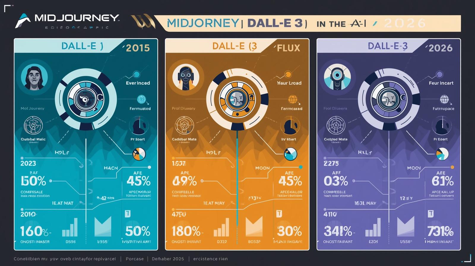Midjourney vs DALL-E vs Flux 2026: Comparativa