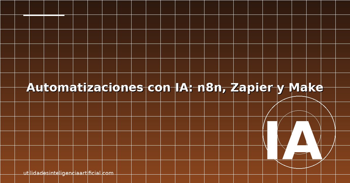 Automatizaciones IA con N8N, Zapier y Make 2026