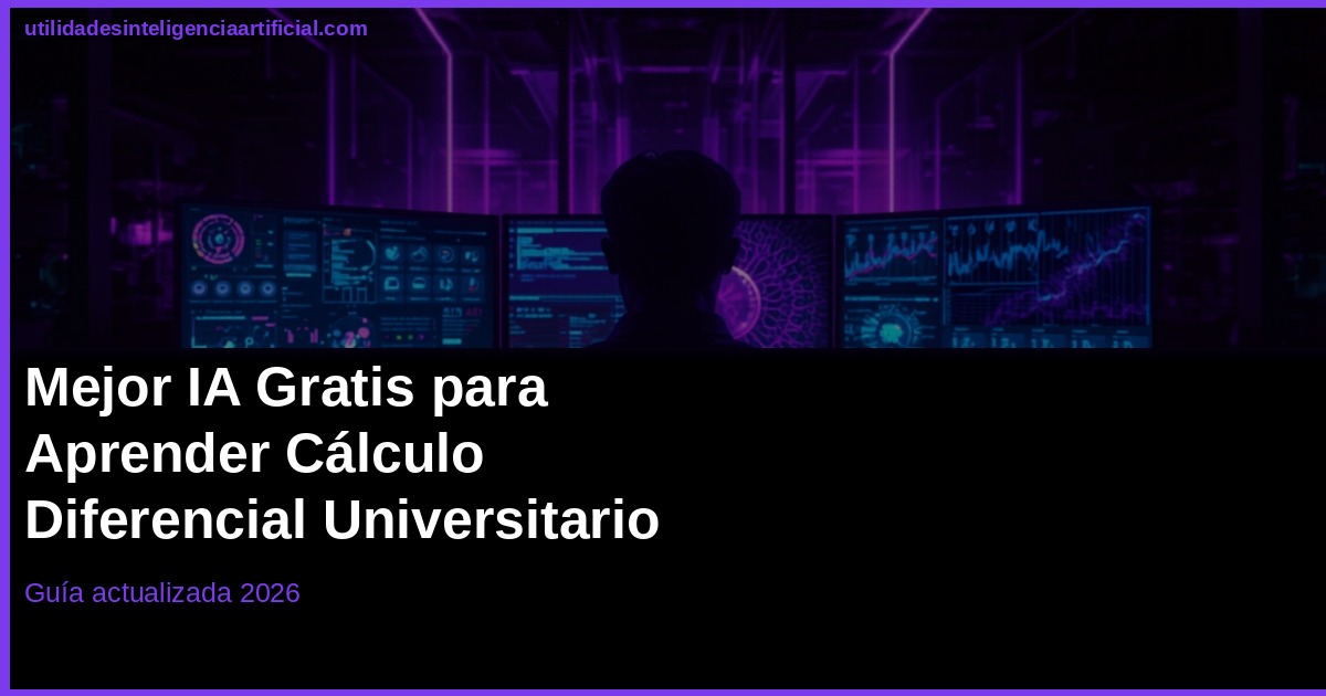 IA Gratis para Cálculo Diferencial Universitario 2026