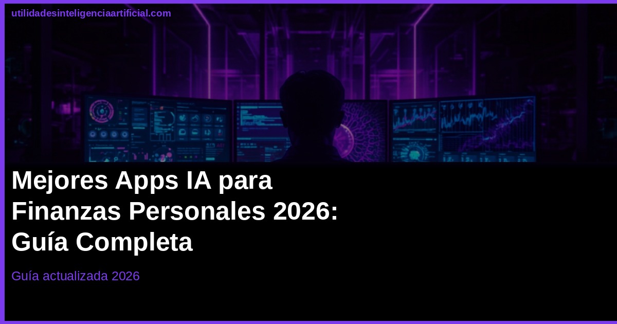 Mejores Apps IA para Finanzas Personales 2026