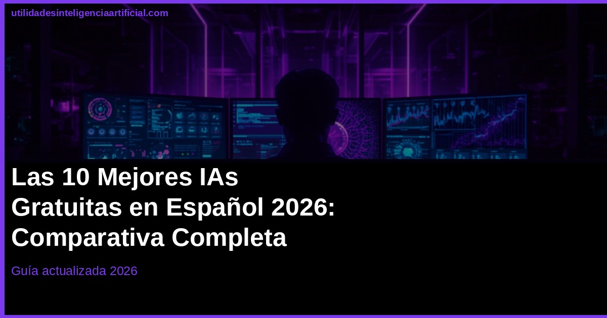 Mejores IA Gratuitas en Español 2026: Ranking