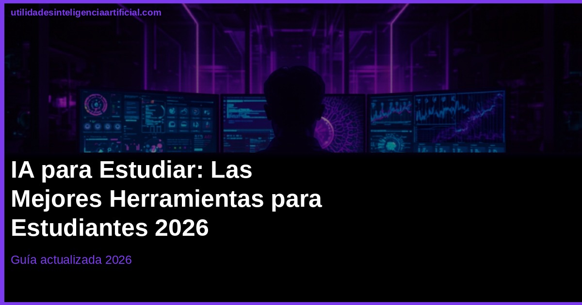 IA para Estudiar 2026: Mejores Herramientas Estudiantes